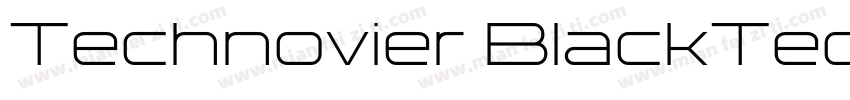 Technovier BlackTechnovier Black字体转换